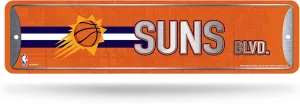 Rico Industries NBA Metal Street Sign Metal Street Sign 4" x 15" Home Décor - Bedroom - Office - Man Cave