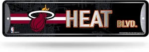 Rico Industries NBA Metal Street Sign Metal Street Sign 4" x 15" Home Décor - Bedroom - Office - Man Cave