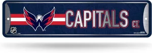 Rico Industries NHL Colorado Metal Street Sign Metal Street Sign 4" x 15" Home Décor - Bedroom - Office - Man Cave