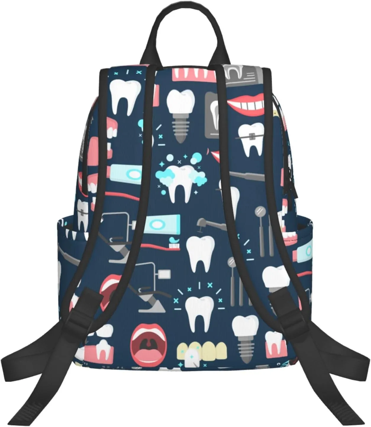 RIMENCH Big Backpack Travel, Or Work Bookbag Teeth Dental Seamless Pattern Laptop Daypacks