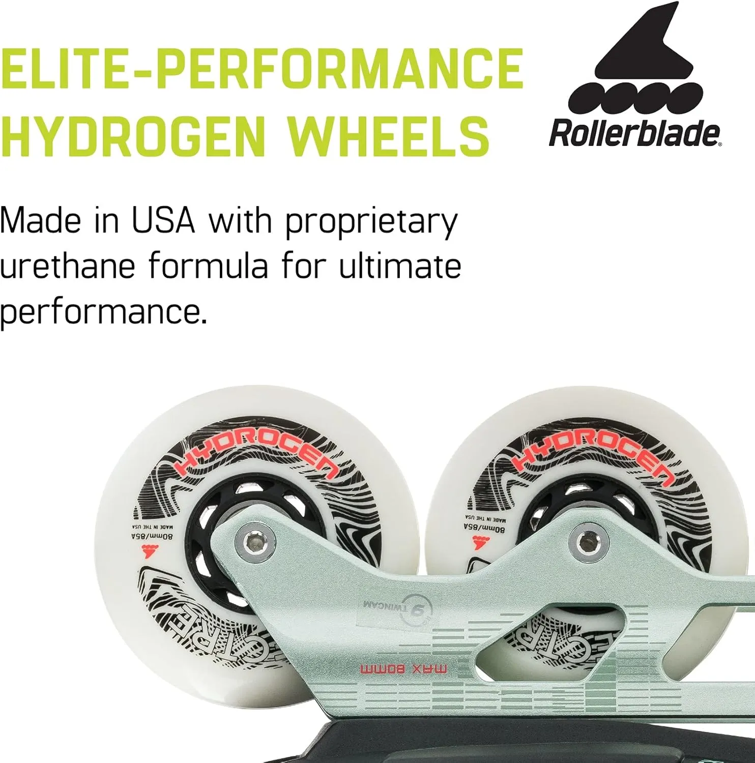 Rollerblade Twister XT Women's Adult Fitness Inline Skate, Black/Mint, Urban Performance Inline Skates