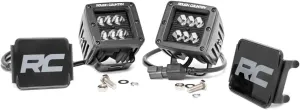 Rough Country Dual 2" Cube LED Light Pods - 60W, 4800 Lumens CREE LEDs, Waterproof, Spot Focus Beam