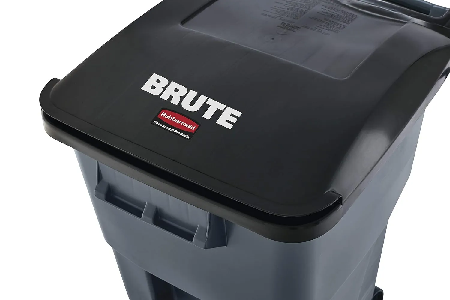 Rubbermaid Commercial Products BRUTE Rollout Heavy-Duty Wheeled Recycling Can/Bin, 50-Gallon, Blue Recycling, for Restaurants/Hospitals/Offices/Warehouses/Garage