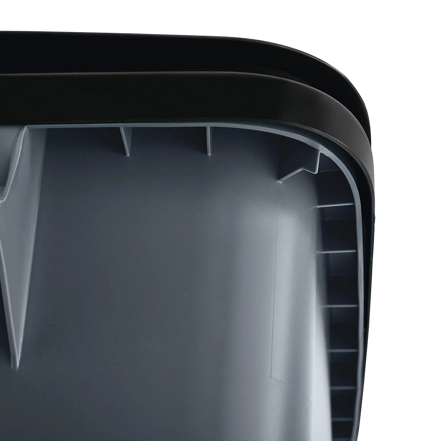 Rubbermaid Commercial Products BRUTE Rollout Heavy-Duty Wheeled Recycling Can/Bin, 50-Gallon, Blue Recycling, for Restaurants/Hospitals/Offices/Warehouses/Garage