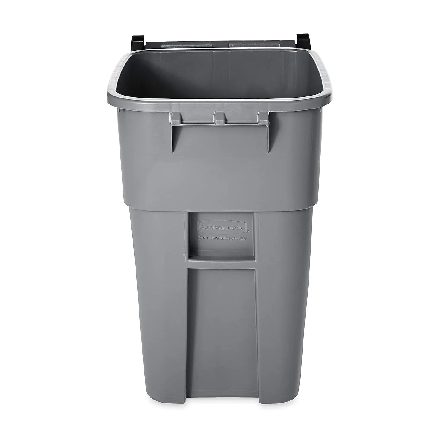 Rubbermaid Commercial Products BRUTE Rollout Plastic Trash/Garbage Can/Bin with Wheels, 65 Gal, for Restaurants/Hospitals/Offices/Back of House/Warehouses/Home
