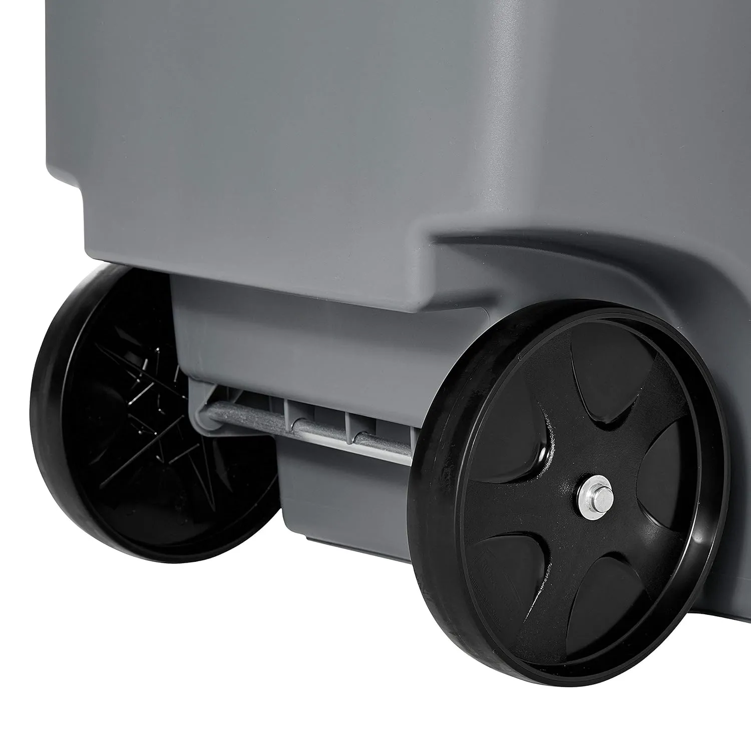 Rubbermaid Commercial Products BRUTE Rollout Plastic Trash/Garbage Can/Bin with Wheels, 65 Gal, for Restaurants/Hospitals/Offices/Back of House/Warehouses/Home