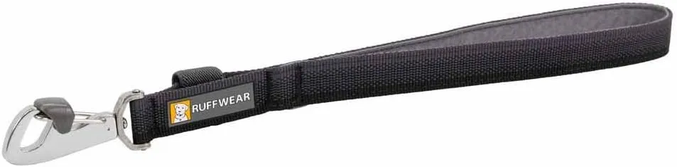 Ruffwear, Front Range Short Traffic Leash with Padded Handle, 15-inch (38cm) Durable Short Dog Lead for Training and Walking, Basalt Gray