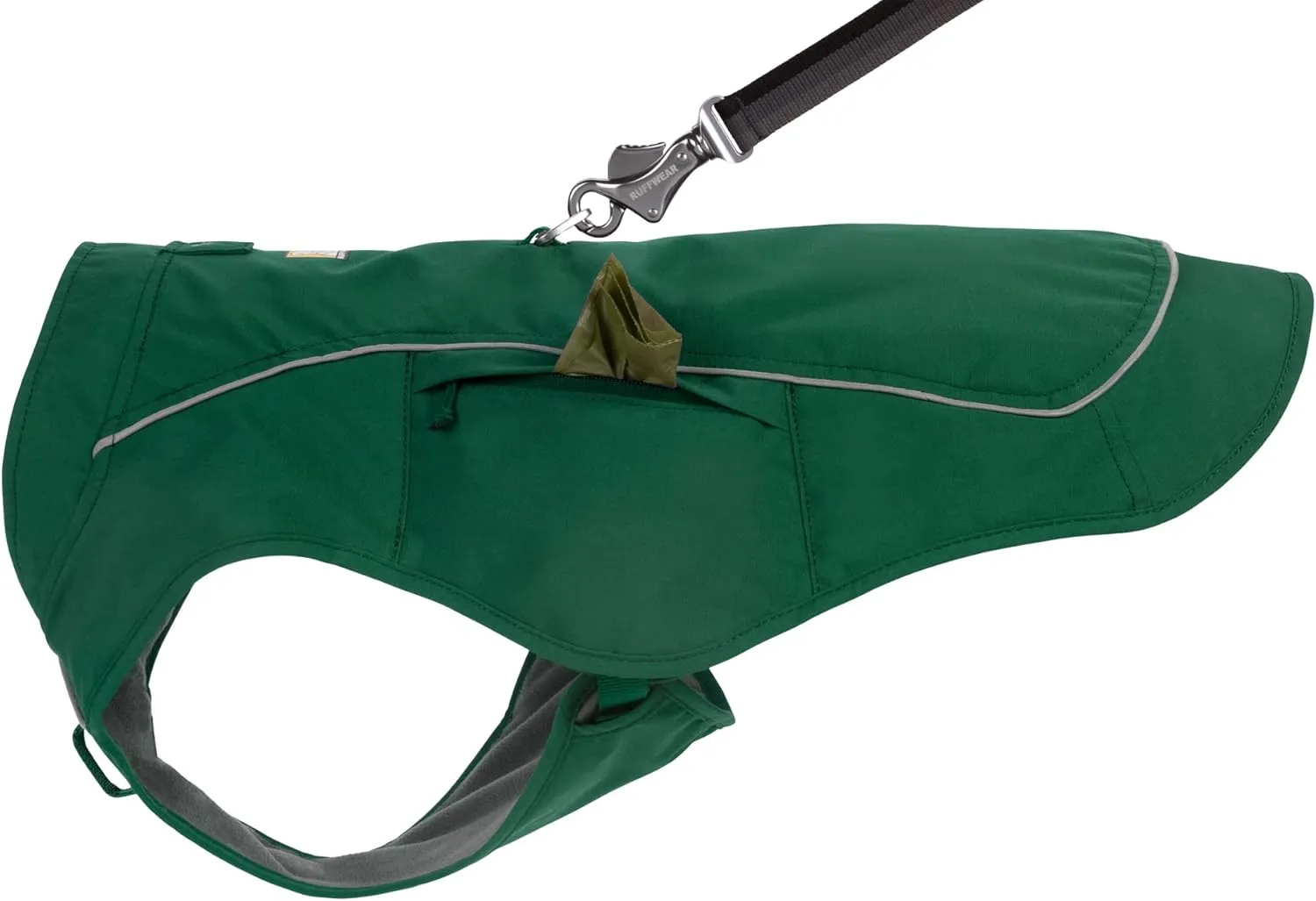 Ruffwear, Overcoat Fuse Jacket Harness Combo for Dogs, Evergreen, Medium