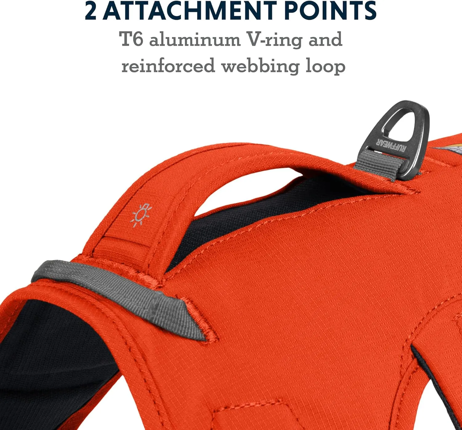 Ruffwear, Web Master, Multi-Use Support Dog Harness, Hiking and Trail Running, Service and Working, Everyday Wear, Blaze Orange, Large/X-Large