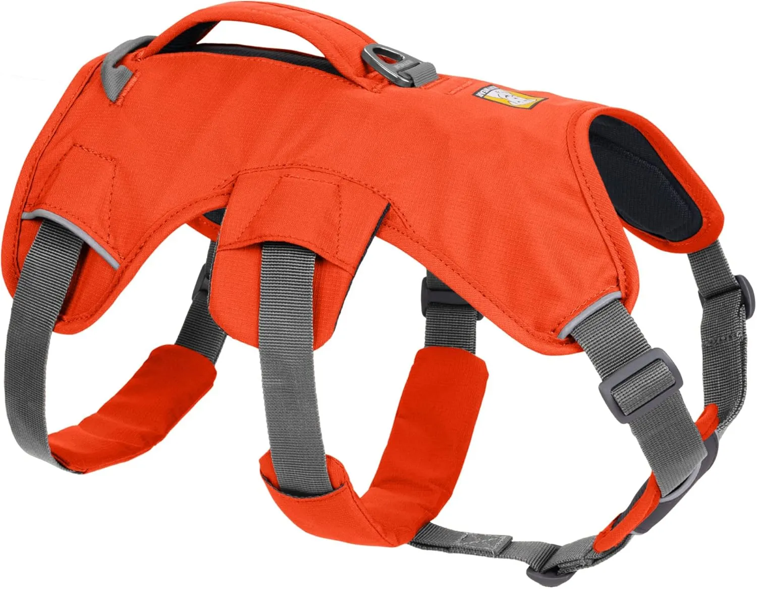 Ruffwear, Web Master, Multi-Use Support Dog Harness, Hiking and Trail Running, Service and Working, Everyday Wear, Blaze Orange, Large/X-Large