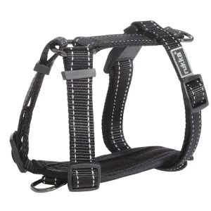 Rukka Pets Form Ergonomic Adjustable Reflective Adventure Dog Harness Black