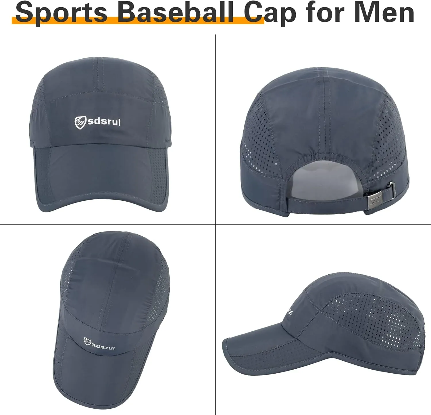 Running Hat Outdoor Quick Drying Baseball Cap Mesh Cool Workout Cap for Women and Men