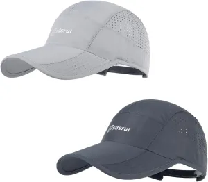 Running Hat Outdoor Quick Drying Baseball Cap Mesh Cool Workout Cap for Women and Men