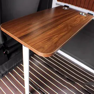 RV Folding Wall Table, Folding Camp Table for Outdoor Picnic, Computer Workstation Trestle, RV Dining Table, Compact & Portable Foldable Table