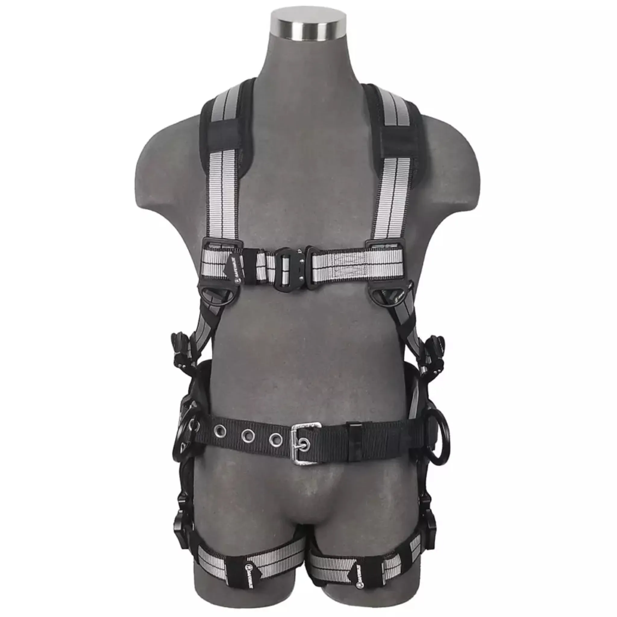 Safewaze 021-181 Series PRO  Slate Construction Harness, Alu 3D, Alu QC Chest/Legs, 1 Each
