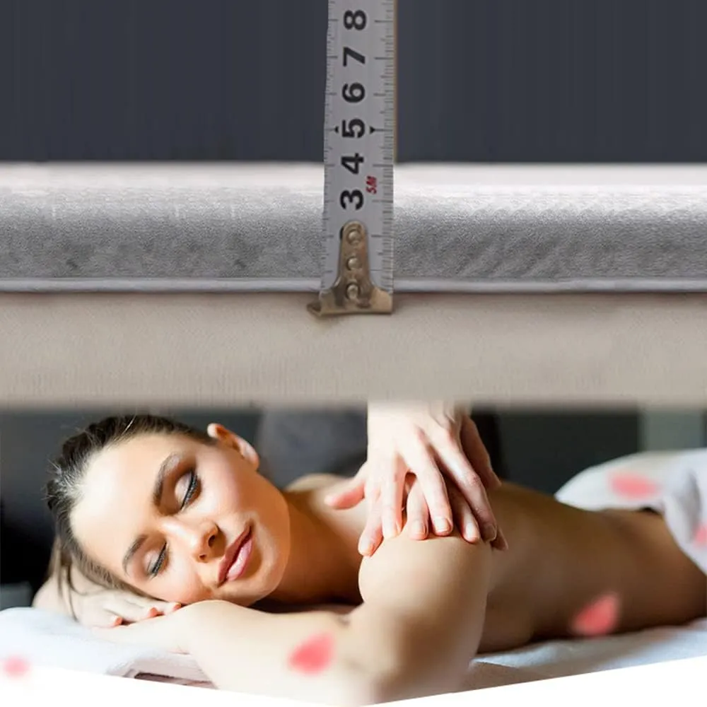 Salon High Density Sponge Mattress Topper for Lash Bed Trapezoidal Head Massage Table Mattress Pad Non-Slip Beauty Spa Bed Cushion with Breath Hole (Bed Not Included),Navy 3cm,80x190cm