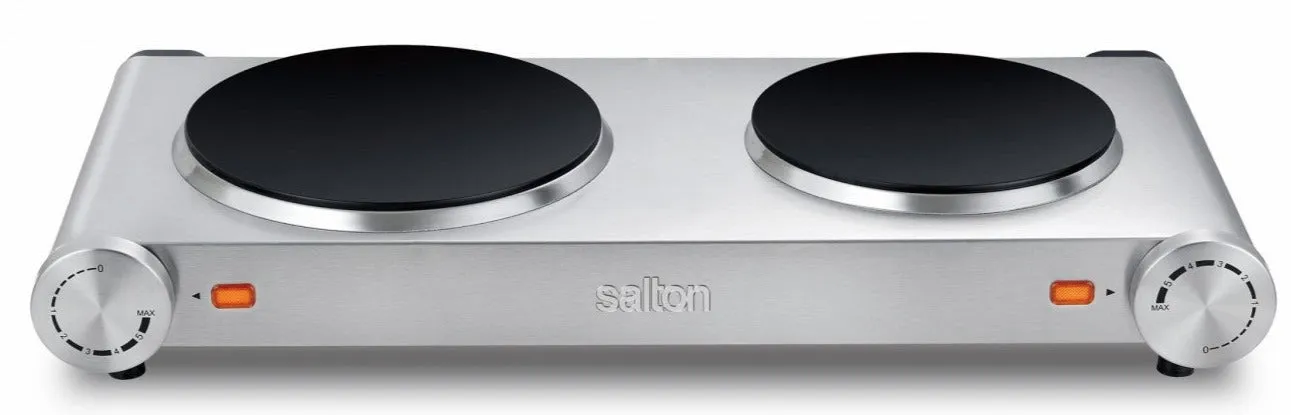 Salton Double Burner Infrared Cooktop - HP1269|Surface de cuisson Salton à infrarouge et à 2 brûleurs - HP1269