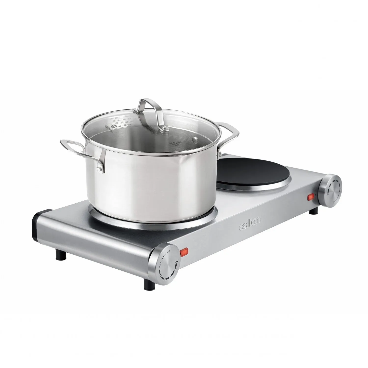Salton Double Burner Infrared Cooktop - HP1269|Surface de cuisson Salton à infrarouge et à 2 brûleurs - HP1269