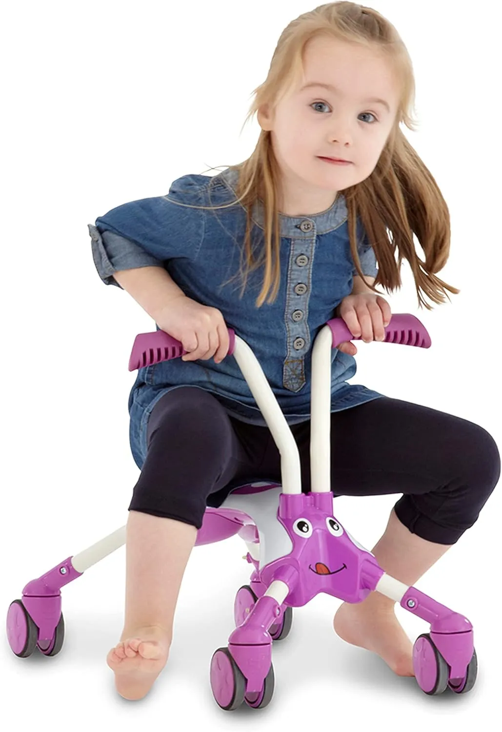 Scramblebug Hornet Kids Ride on Trike for Babies and Toddlers Ages 12  Months 4 Wheel Balance Bike Developmental Toy for Toddler Confidence Indoor & Outdoor Play (Bubblegum)