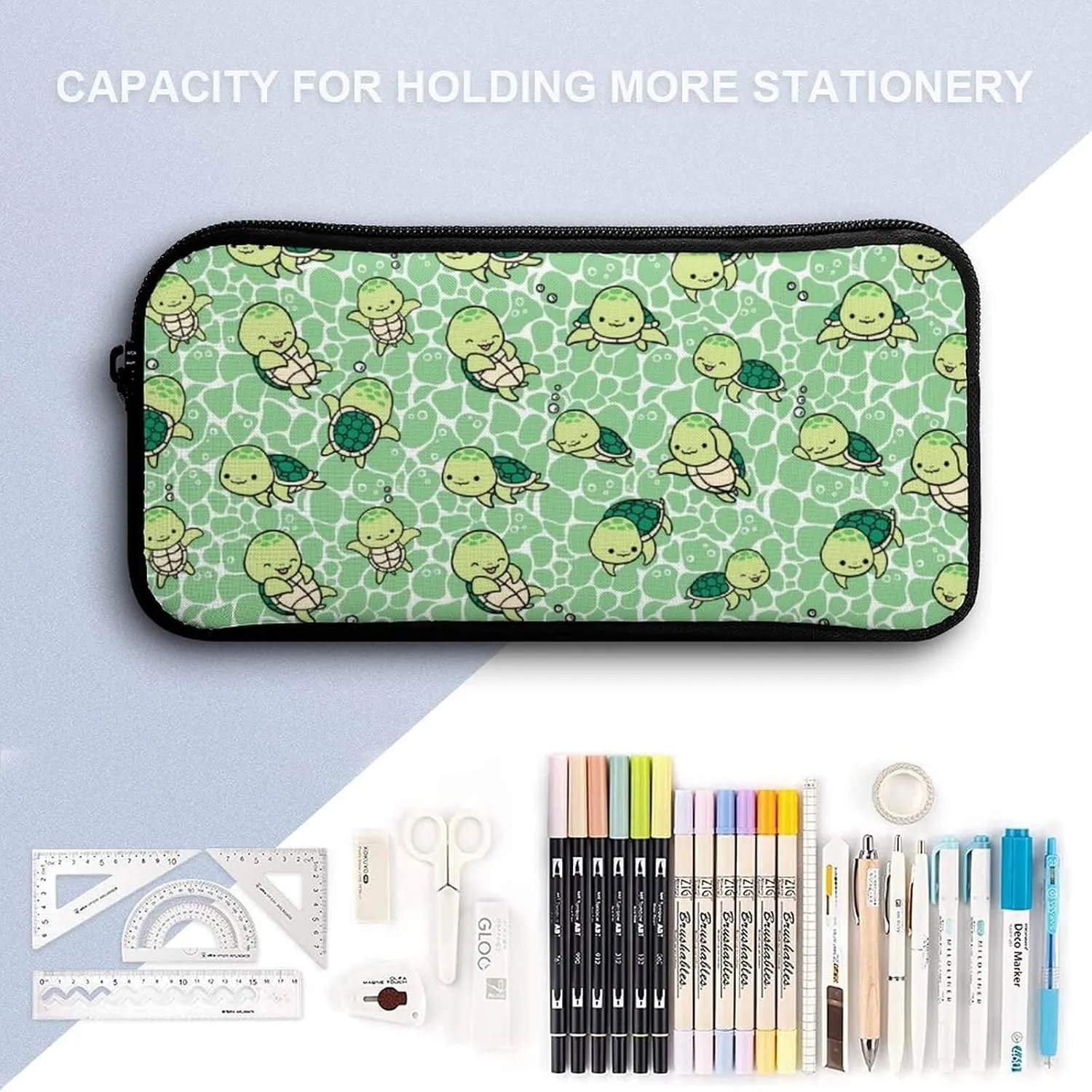 Sea Turtle Backpack with Lunch Box & Pencil Case for Kids Girls Boys School, 16 Inch Cute Sea Turtle Bookbag, School Backpack for Students Children, Lightweight, Large Capacity
