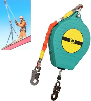 Self Retracting Lifeline,Fall Arrester,Fall Protection Retractable Lanyard,Personal Protection Equipment,Tool Lanyard Connect Safety Harness, Load 150kg ()