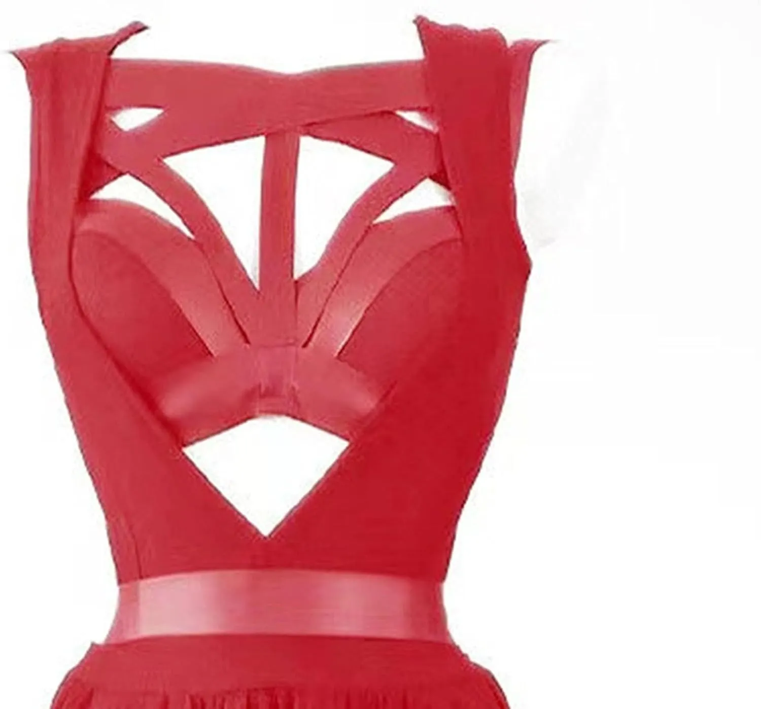 Sexy Lingerie Three Piece Dresses With Straps And Padded Skirts Strappy Harness Bodysuits Plus Size Nightclub Dress