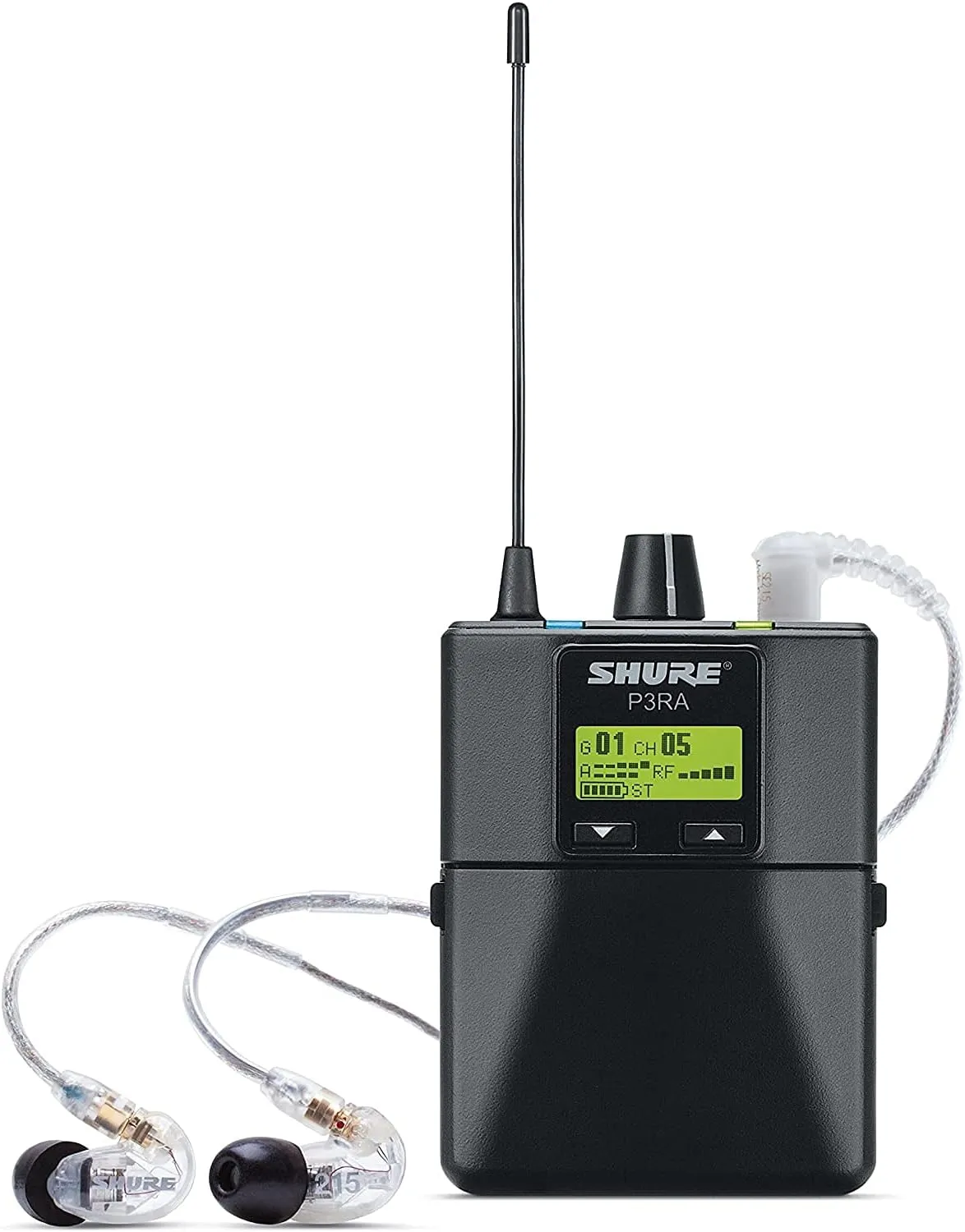 Shure PSM300 P3TRA215CL Pro Wireless in-Ear Personal Monitoring System with SE215-CL Earphones