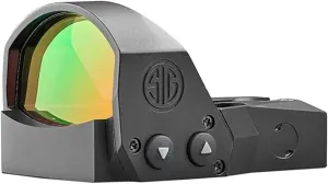 Sig Sauer ROMEO1PRO 1x30mm 6 MOA Red Dot Sight | Compact Durable Aluminum Corrosion-Resistant Waterproof Open Reflex Sight with Protective Shroud