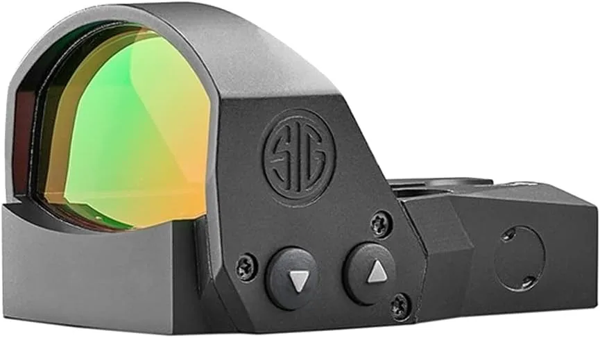 Sig Sauer ROMEO1PRO 1x30mm 6 MOA Red Dot Sight | Compact Durable Aluminum Corrosion-Resistant Waterproof Open Reflex Sight with Protective Shroud