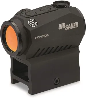 SIG SAUER Romeo5 1X20mm Tactical Hunting Shooting Durable Waterproof Fogproof Illuminated 2 MOA Red Dot Reticle Gun Sight | Picatinny Mount Included