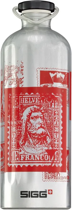 Sigg Retro Top Water Bottle (1-Liter, Helvetia)