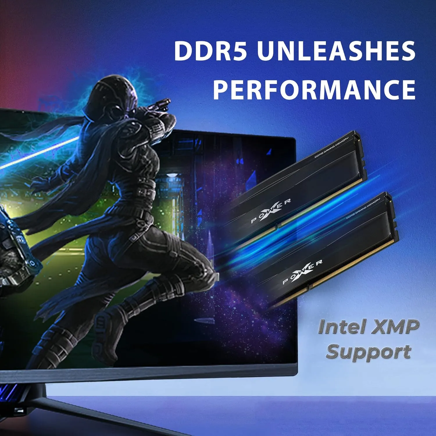 Silicon Power DDR5 32GB (2x16GB) Zenith 6000MT/s (PC5-48000) 288-pin CL30 1.35V UDIMM Desktop Memory Module RAM SP032GXLWU60AFDE Black