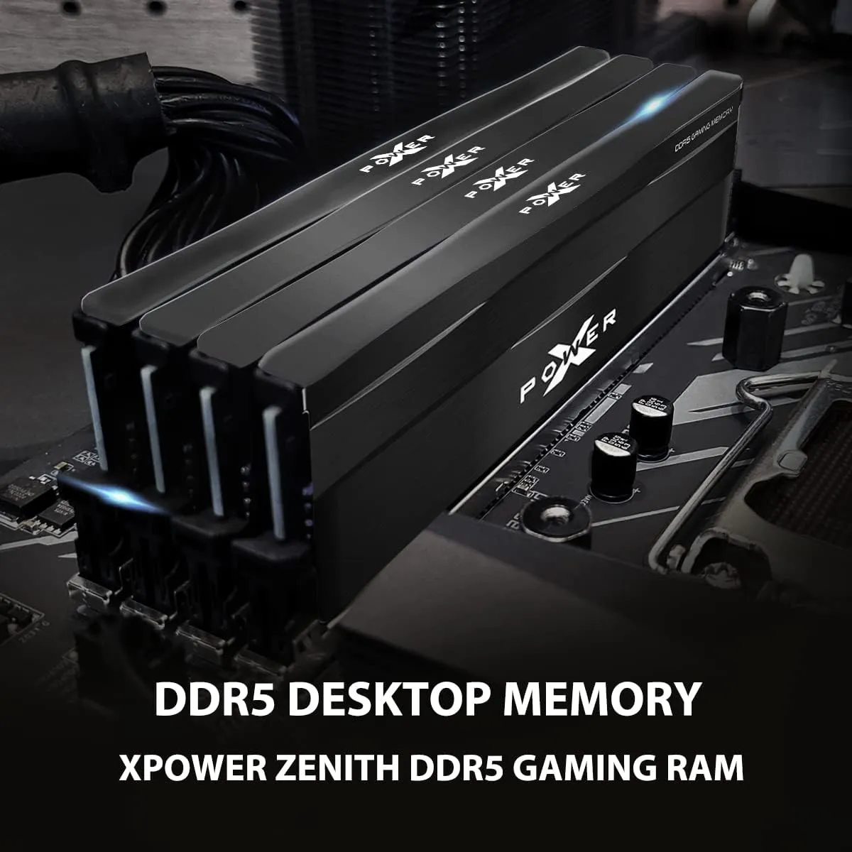 Silicon Power DDR5 32GB (2x16GB) Zenith 6000MT/s (PC5-48000) 288-pin CL30 1.35V UDIMM Desktop Memory Module RAM SP032GXLWU60AFDE Black