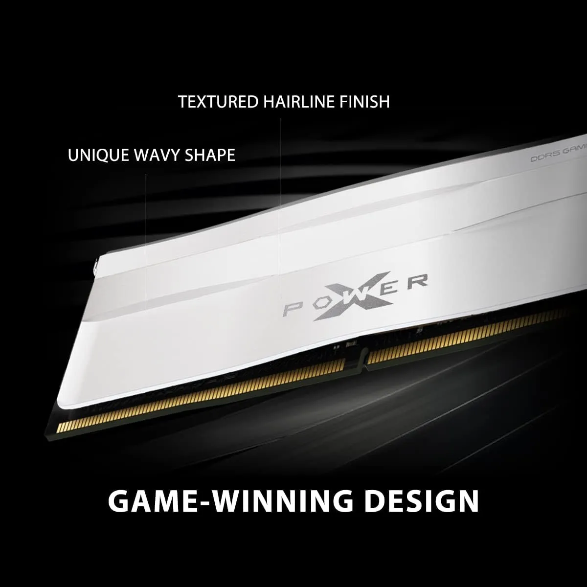 Silicon Power DDR5 32GB (2x16GB) Zenith 6000MT/s (PC5-48000) 288-pin CL30 1.35V UDIMM Desktop Memory Module RAM SU032GXLWU60AFDGAB White