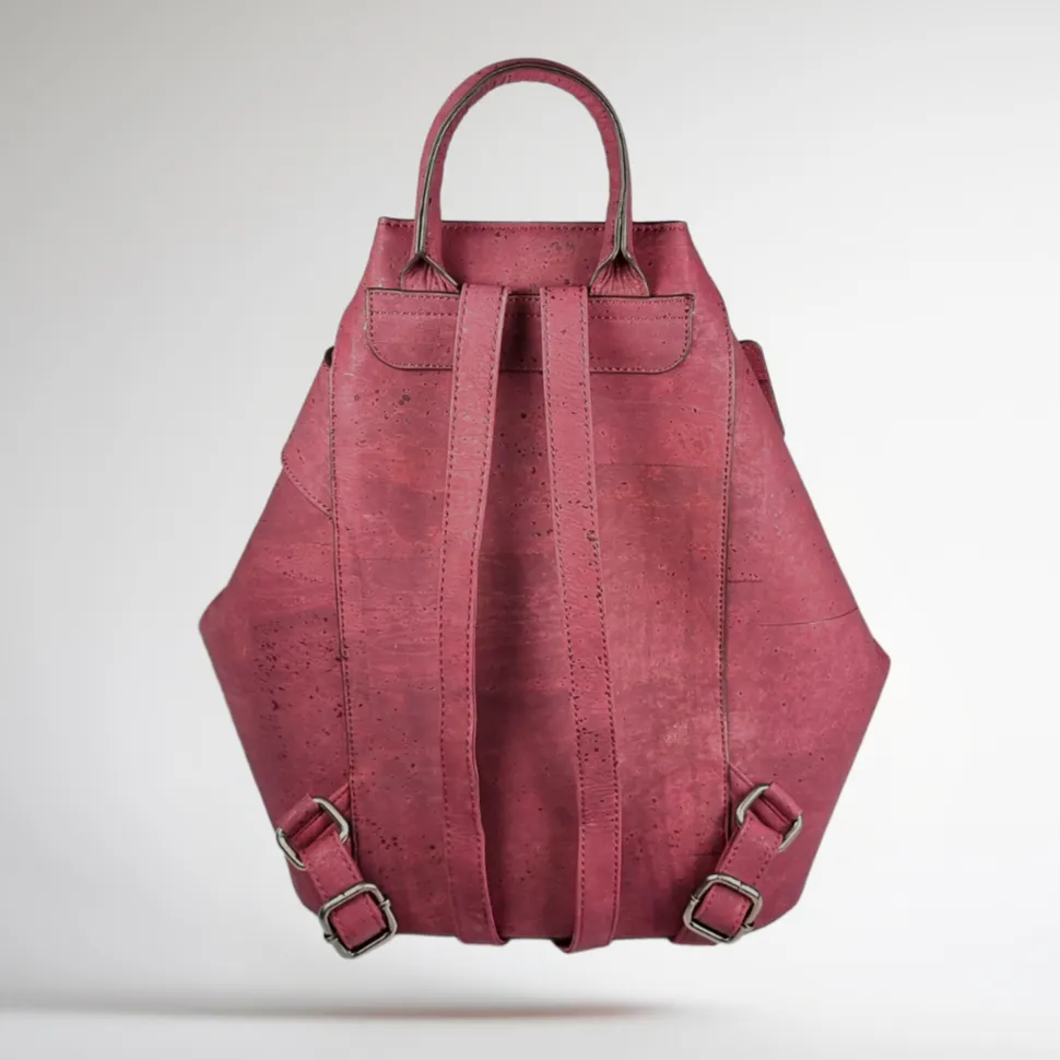 Silves Folded Backpack - RASPBERRY