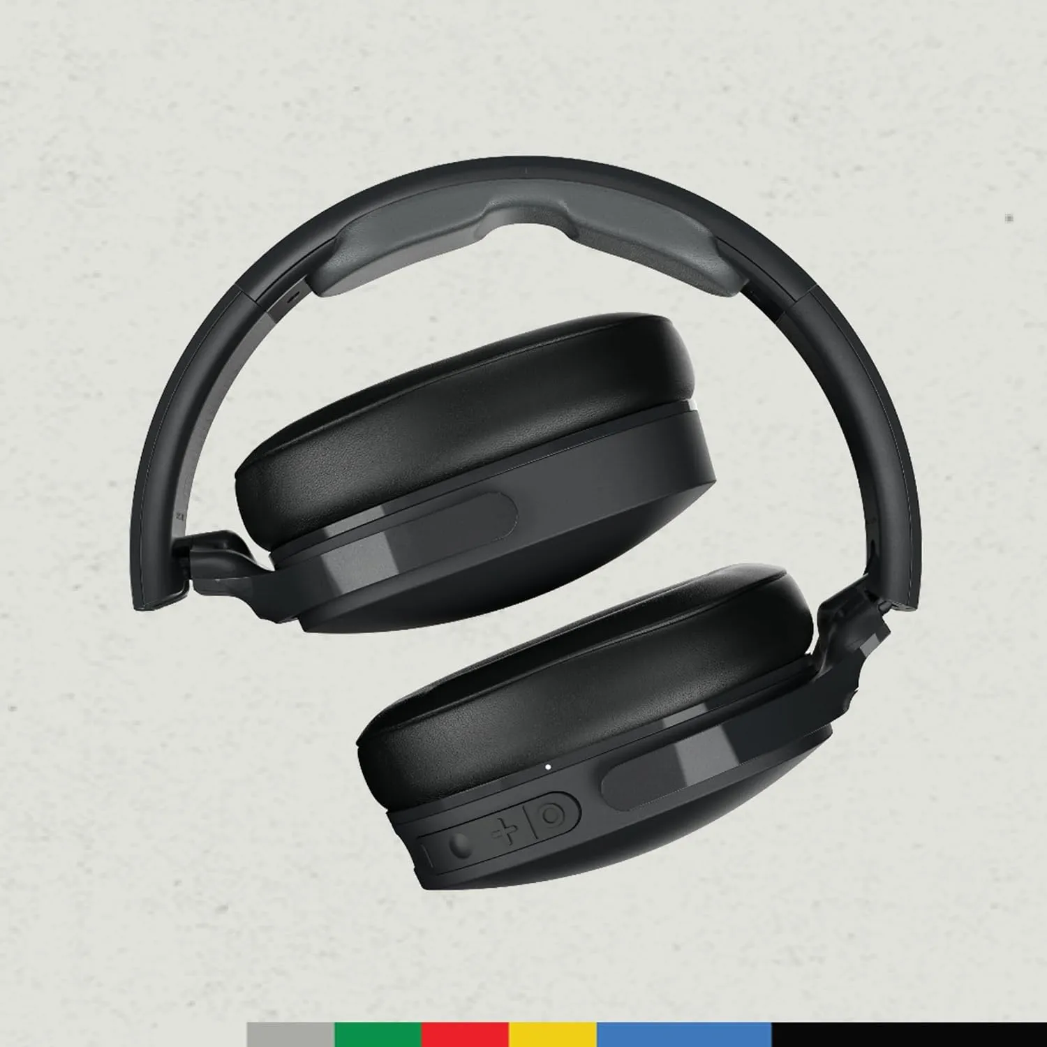 Skullcandy Hesh ANC Wireless Over-Ear Bluetooth Headphones with Charging Cable, Active Noise Cancelling, Up to 22 Hrs Battery, Foldable Lightweight Design, Microphone for iPhone Android - True Black