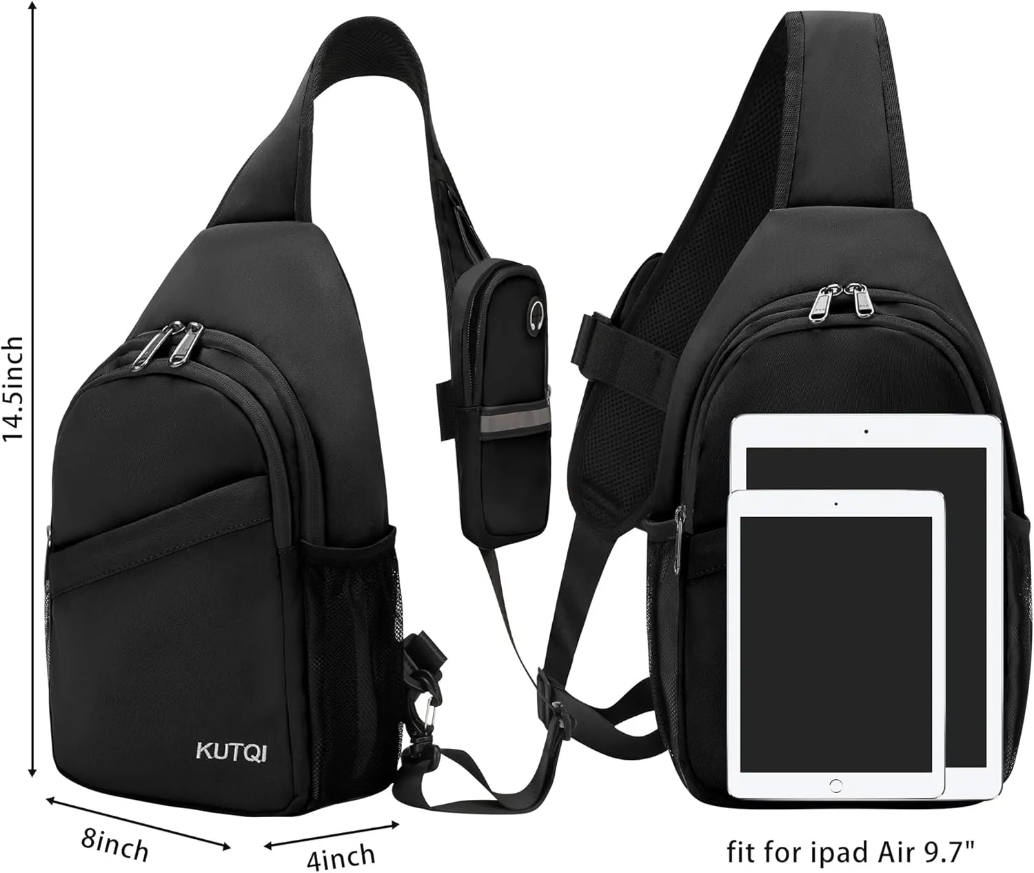 Sling Backpack Crossbody Sling Bag for Women Men Multipurpose Travel Essentials Hiking Chest Bag Daypack
