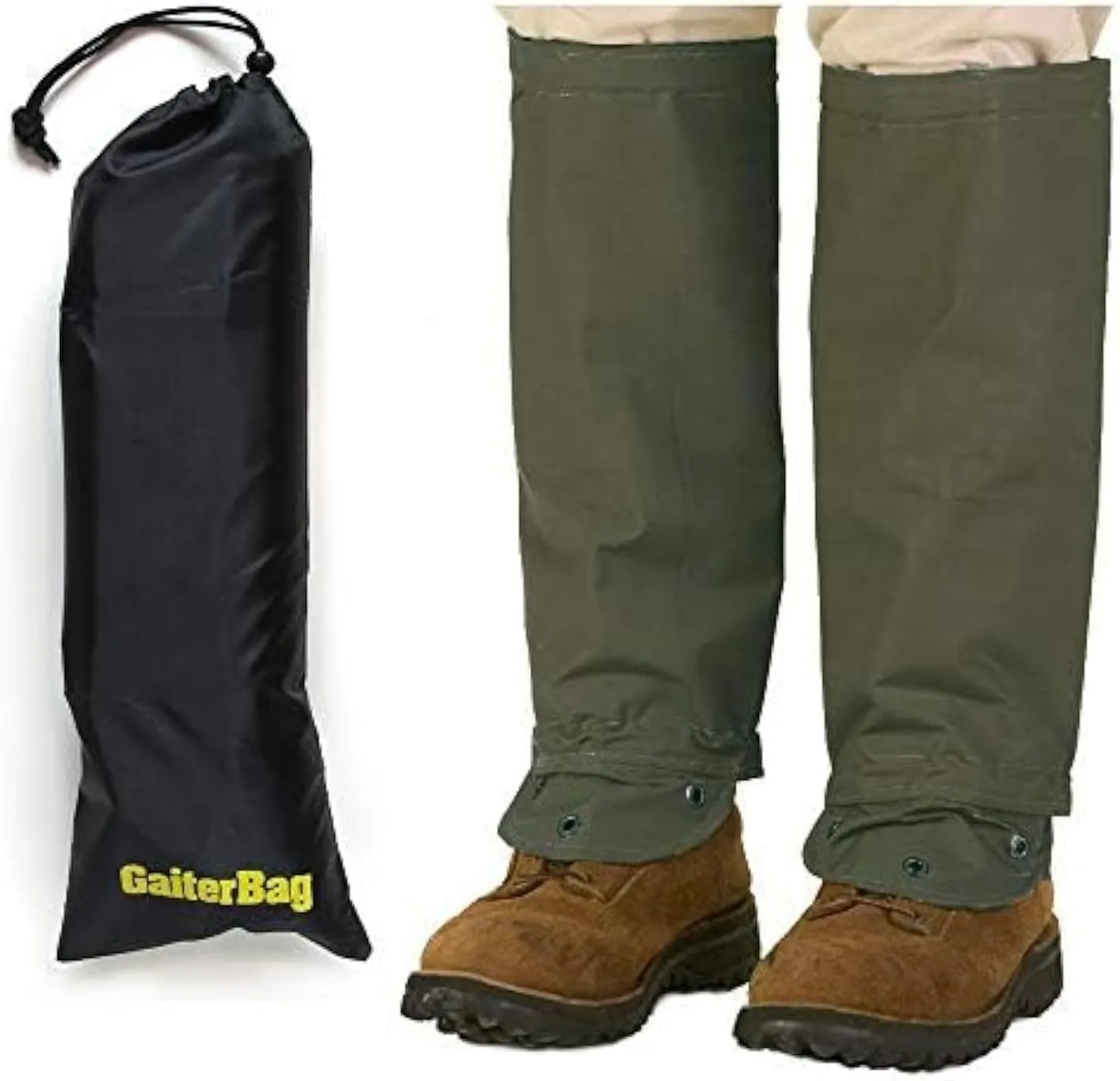 SnakeArmor Reversible Snake Gaiters (Sage/Sage with Storage Bag, Regular)