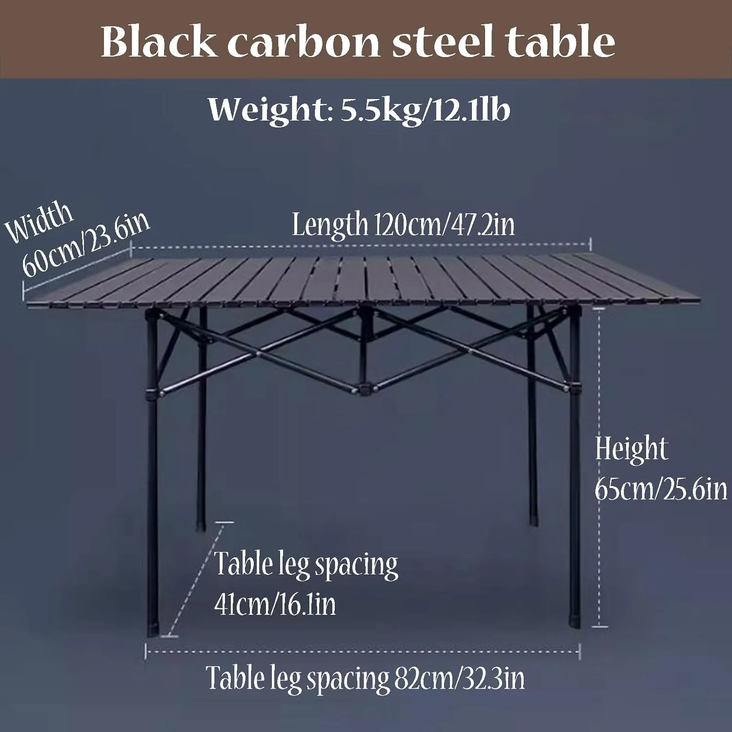 SOBOUR Portable Camping Table Roll Up Noodle Picnic Table Ultralight Camping Table Compact Folding Structure for Outdoor & Indoor