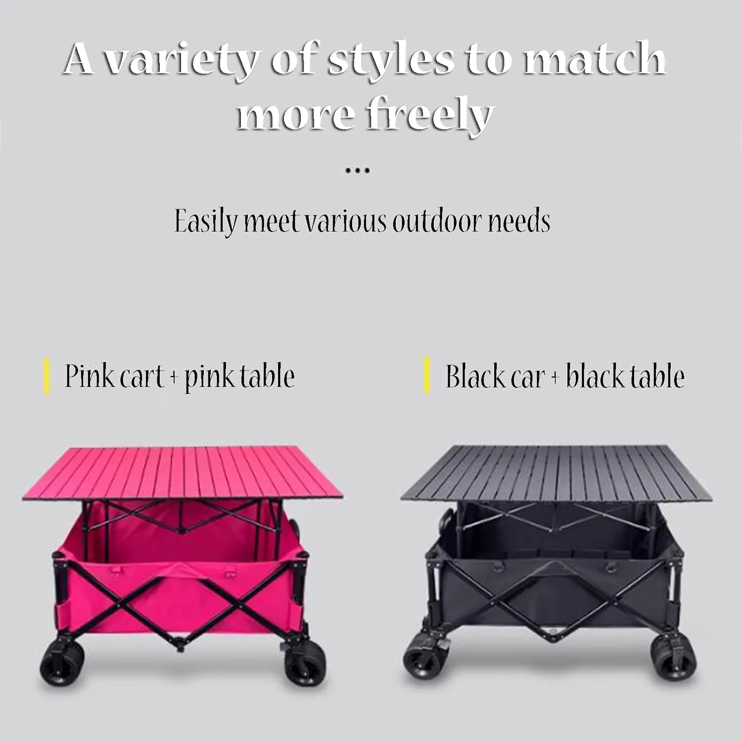 SOBOUR Portable Camping Table Roll Up Noodle Picnic Table Ultralight Camping Table Compact Folding Structure for Outdoor & Indoor