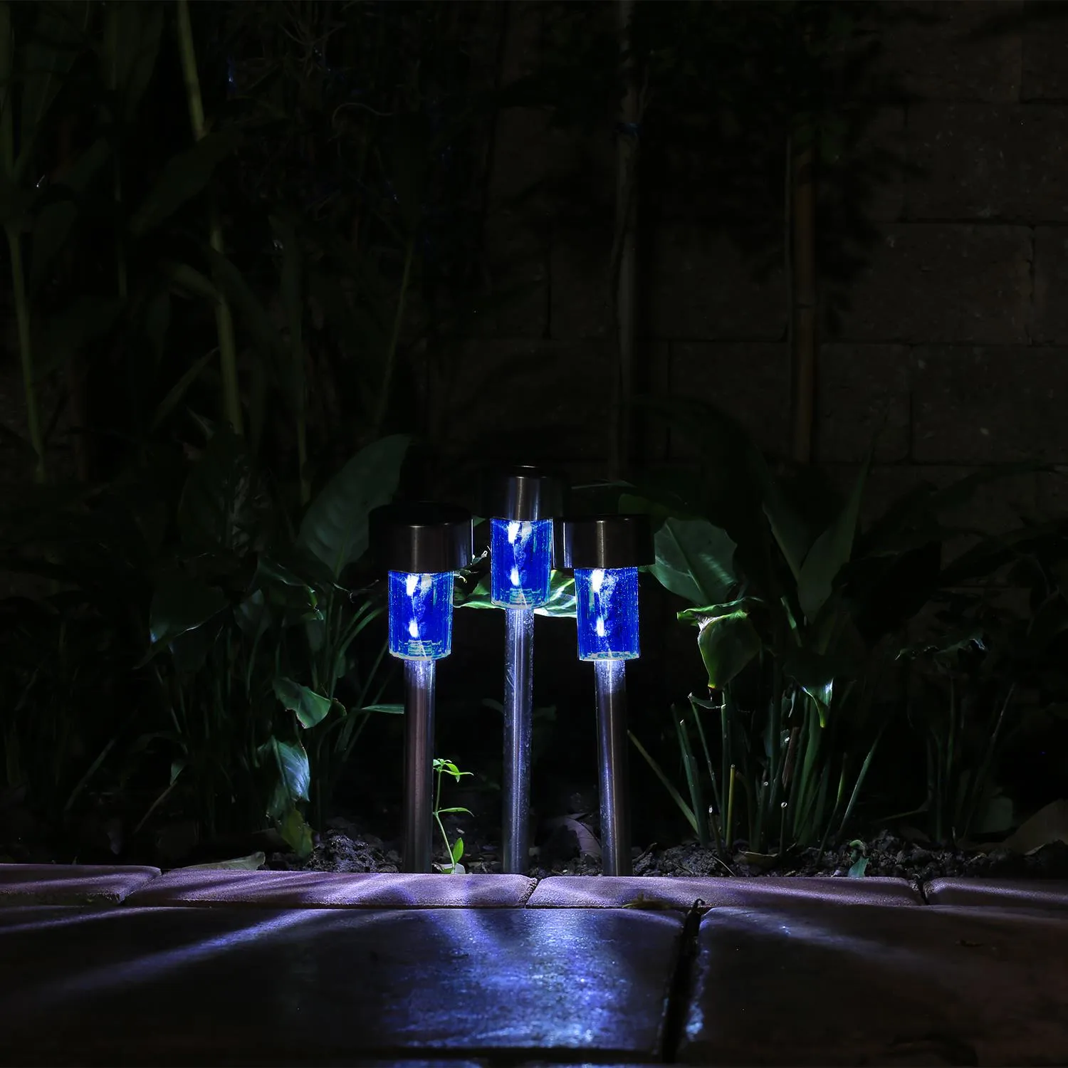 Solar Crystal Garden or Home Rose Light Lamp