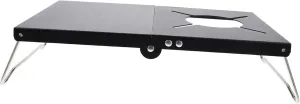 Sosoport Compact Camping Table Folding Design Portable BBQ Picnic Table Stainless Steel Easy to Store