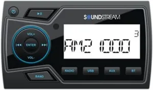 Soundstream MHU-32 2" Marine Grade Digital Media Player with 32GB USB Playback/Bluetooth 4.0/2-Zone Audio