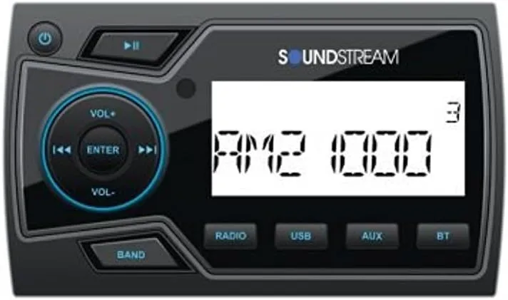 Soundstream MHU-32 2" Marine Grade Digital Media Player with 32GB USB Playback/Bluetooth 4.0/2-Zone Audio