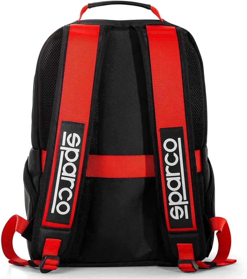 Sparco Backpack, Black/Red, Medium