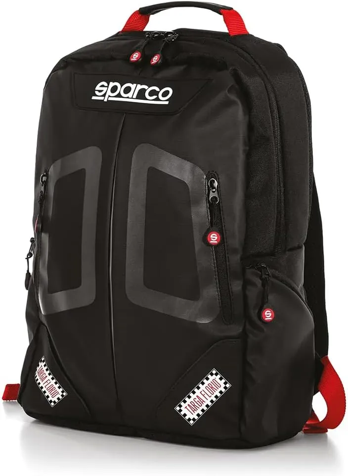 Sparco Backpack, Black/Red, Medium