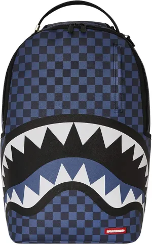 SPRAYGROUND Limited Edition 910B7400NS Midnight Sip Check Backpack Blue, blue, M