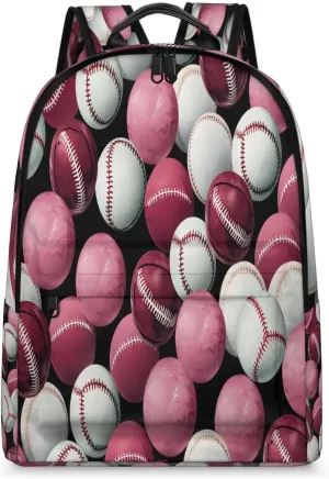 Sprot Baseball Backpack for Women Men Lightweight Laptop Backpack Carry on Backpacks Casual Shoulder Bag with Adjustable Shoulder Strap for Travel Gym Work