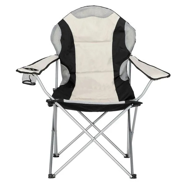 StoneRest™ Foldable Camp Chair – Midnight Black