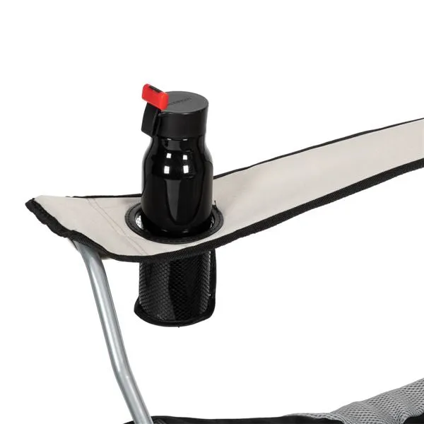 StoneRest™ Foldable Camp Chair – Midnight Black